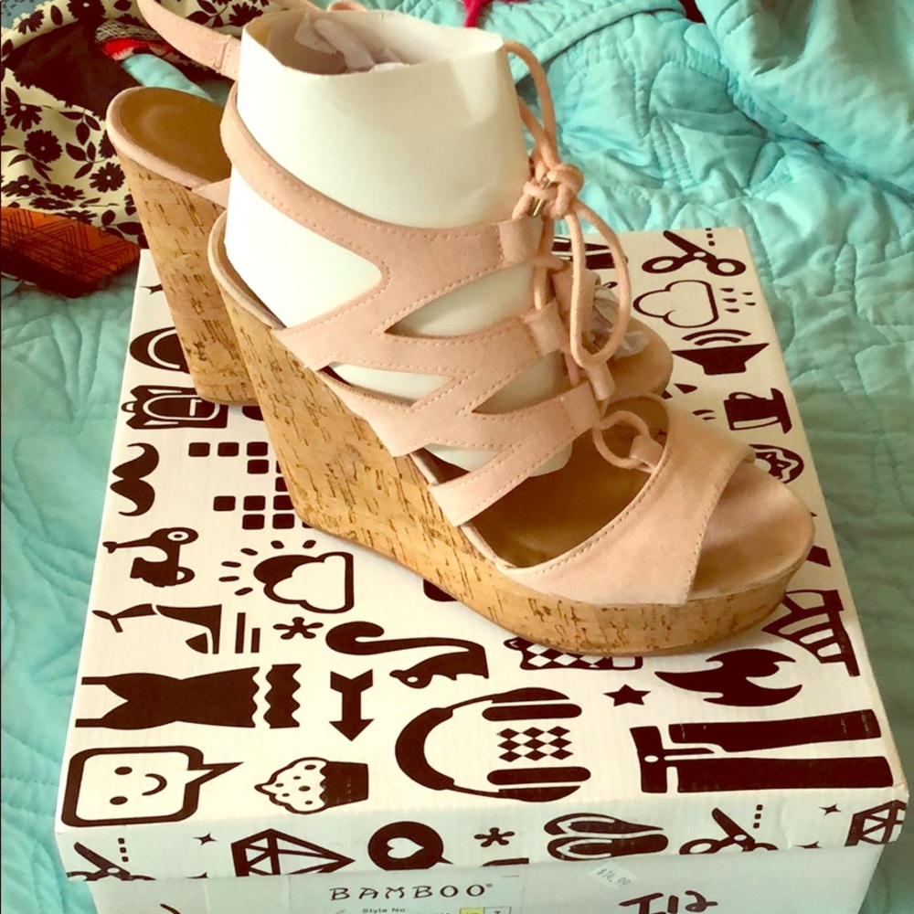 Soft pink wedges